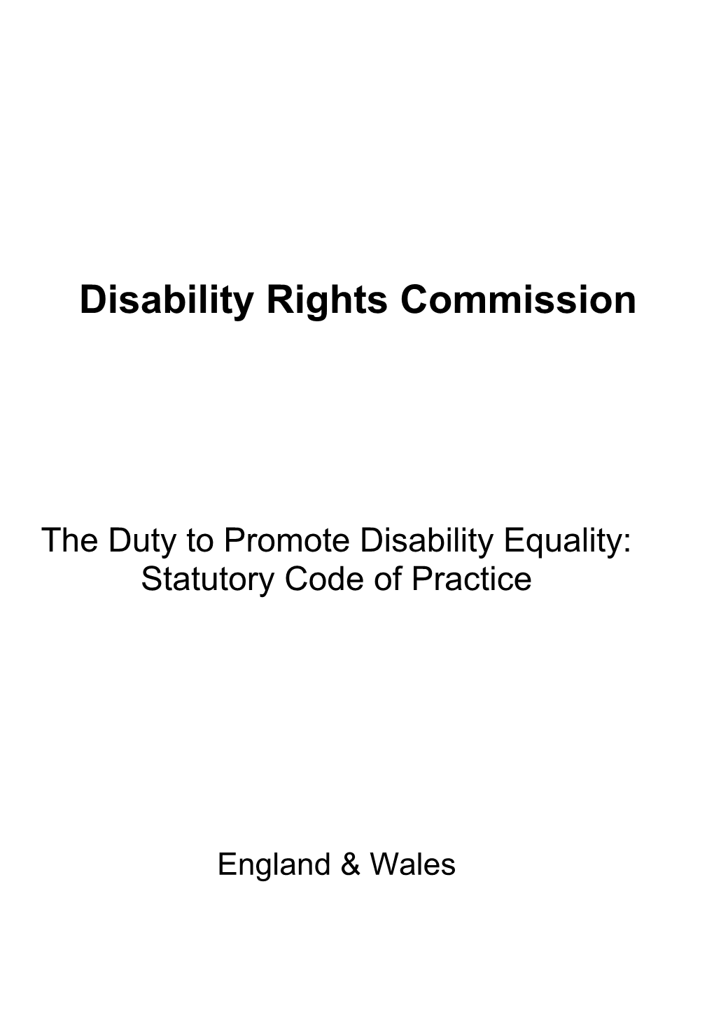 Disability Rights Commission