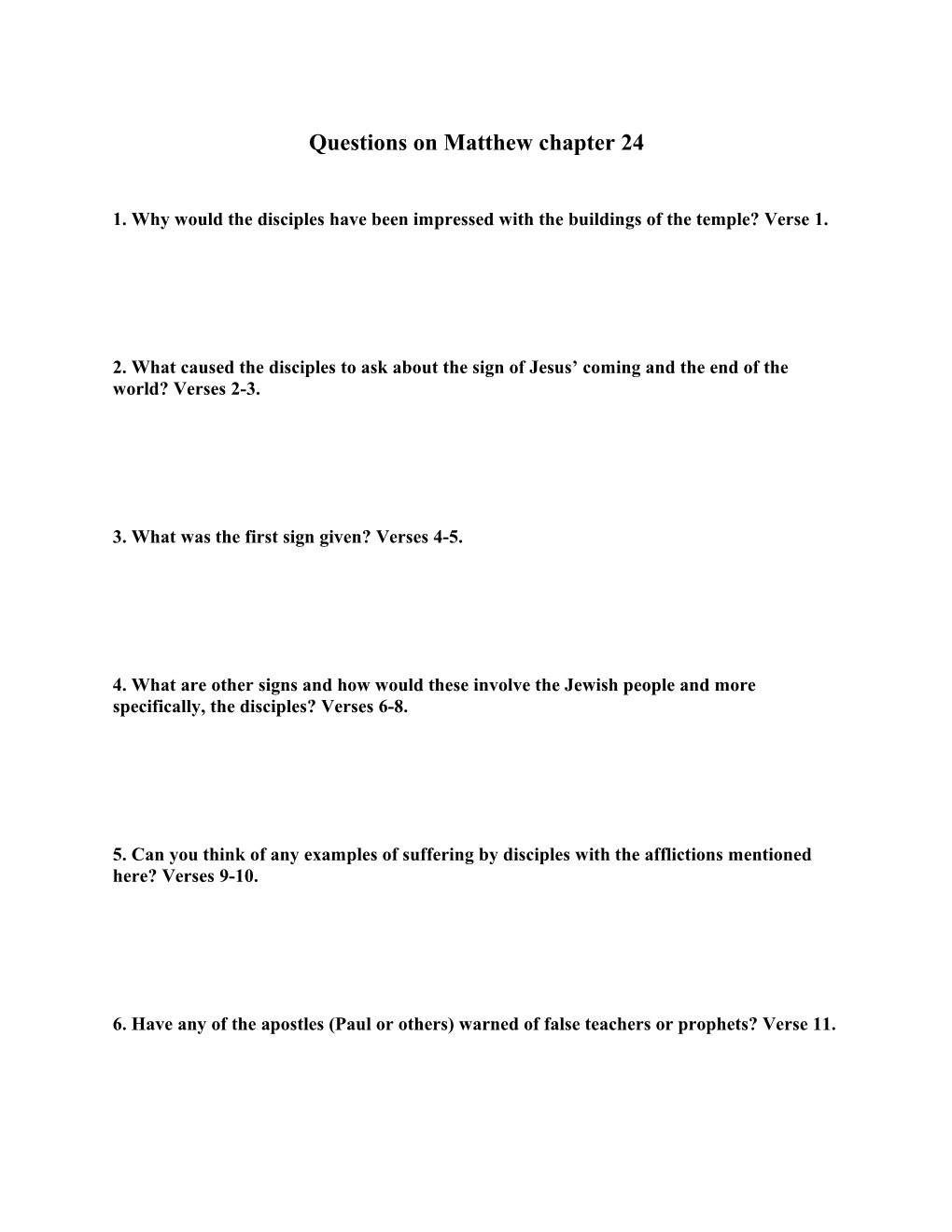 3. What Was the First Sign Given? Verses 4-5