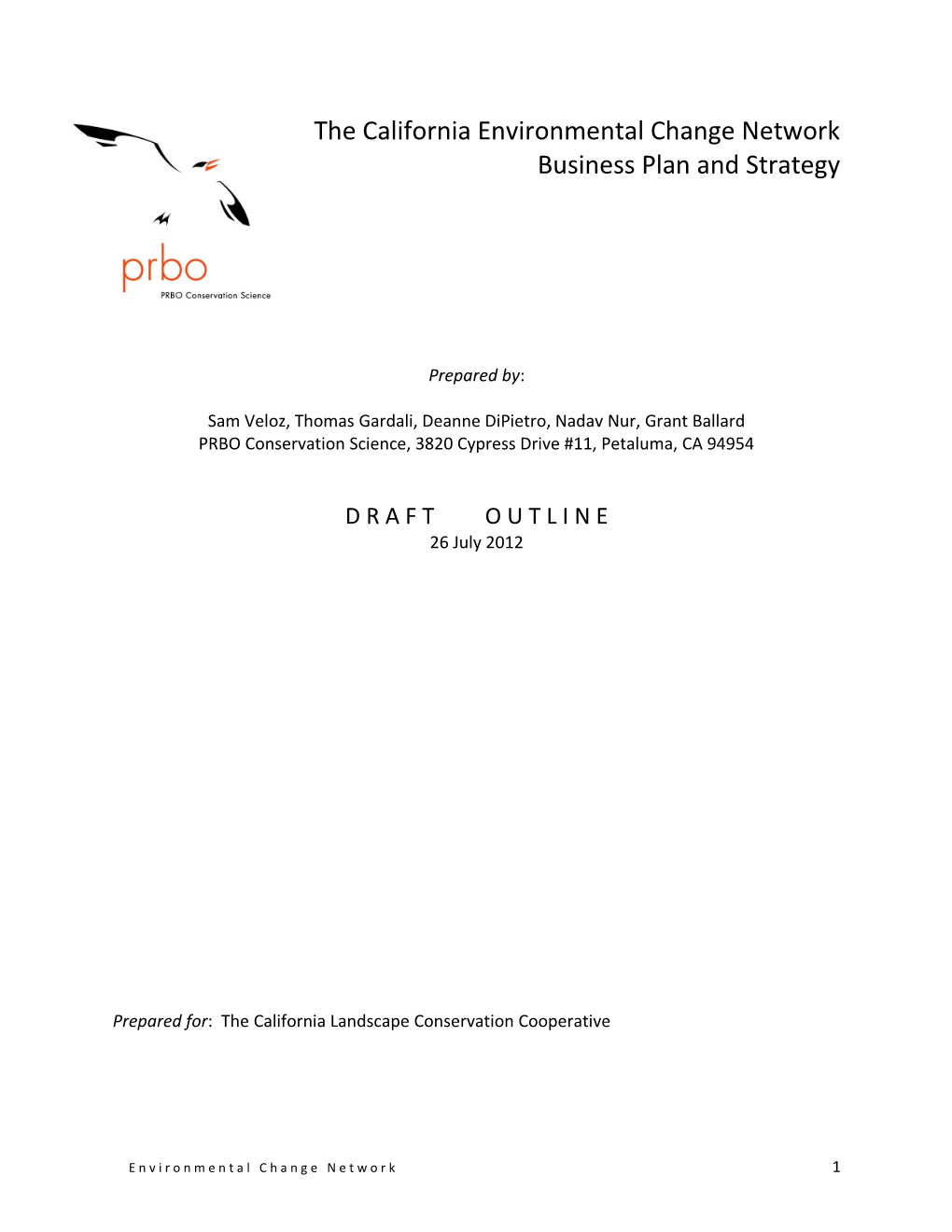 Business Plan and Strategy