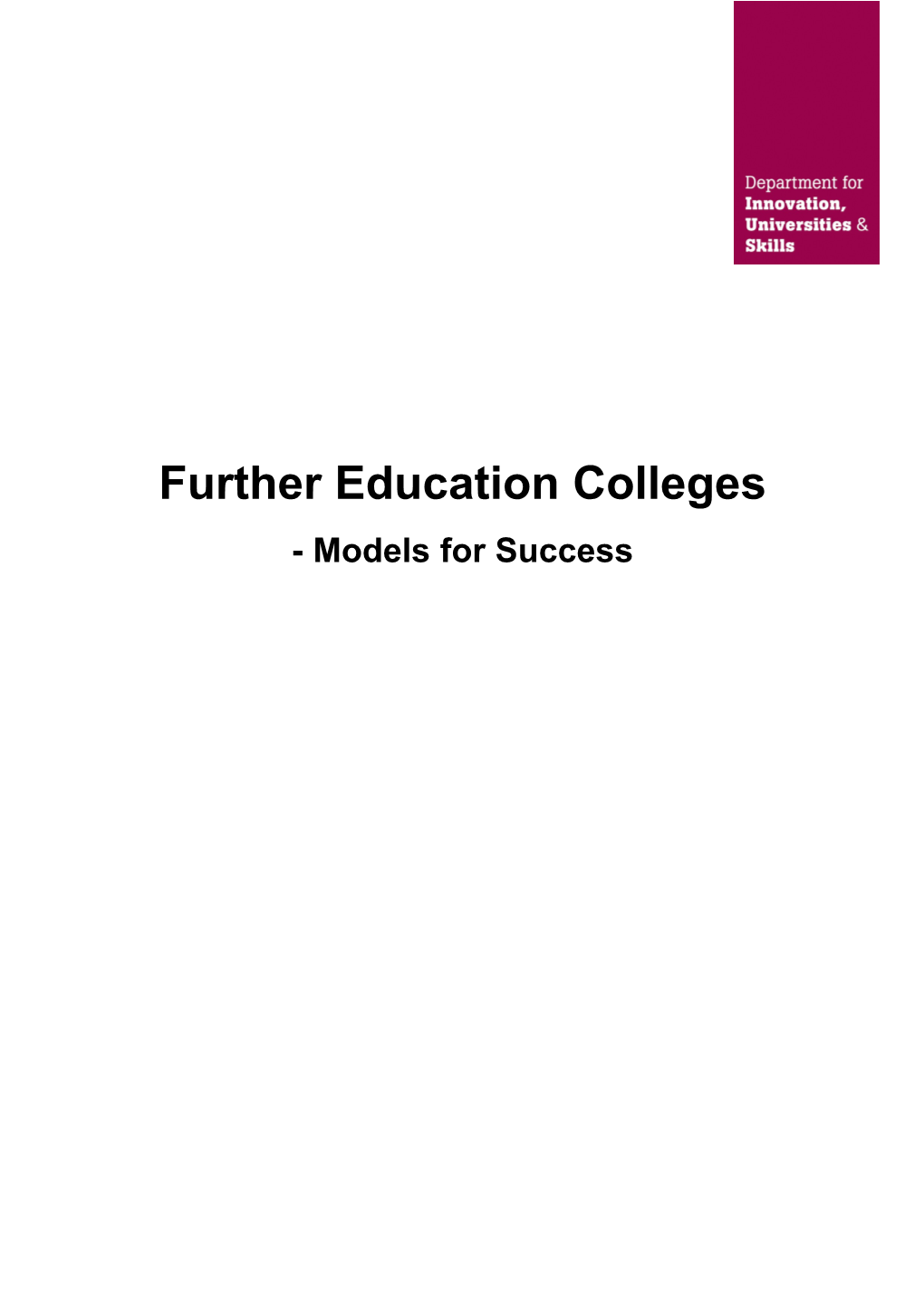 Further Education Colleges