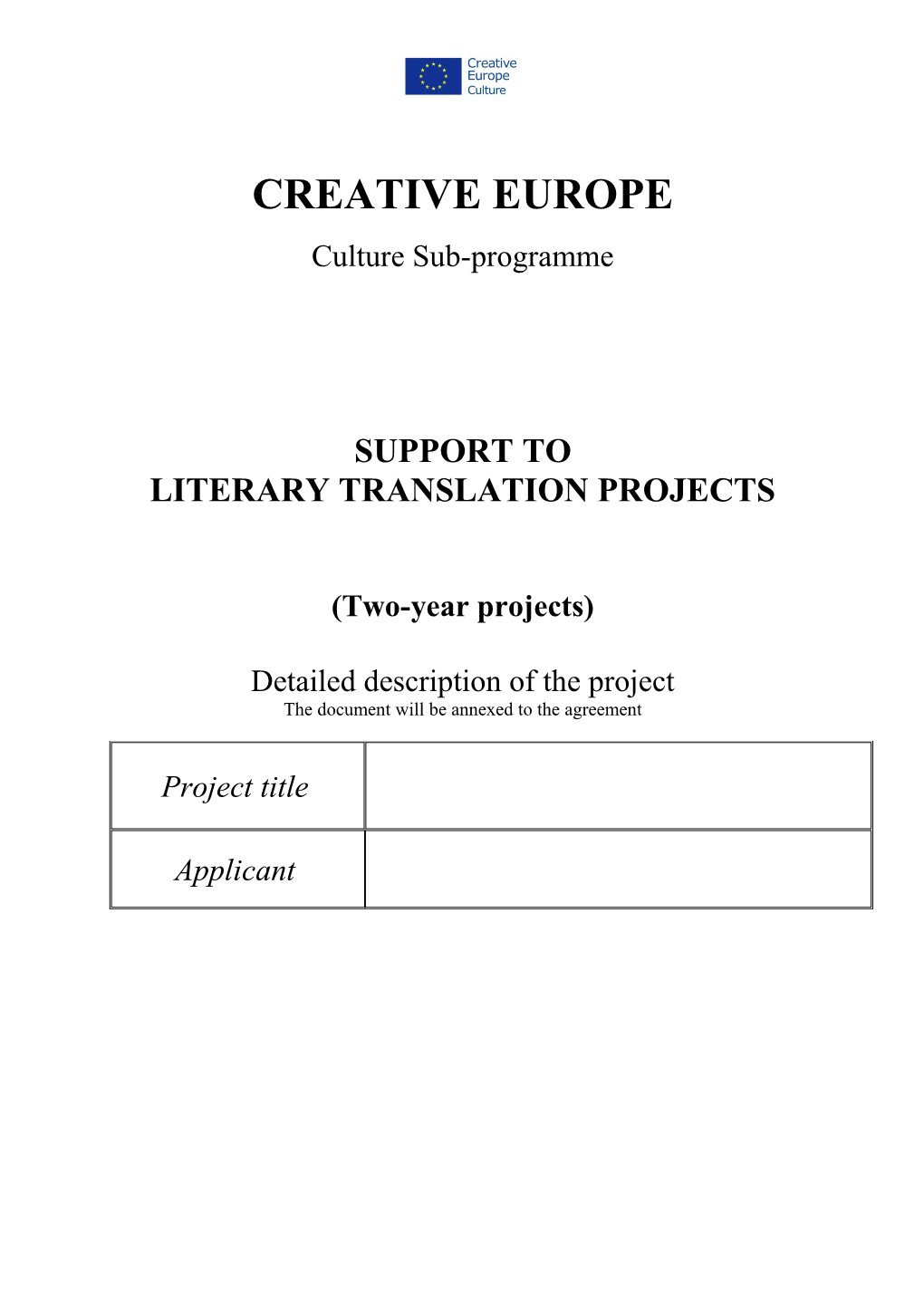 Literary Translation Projects