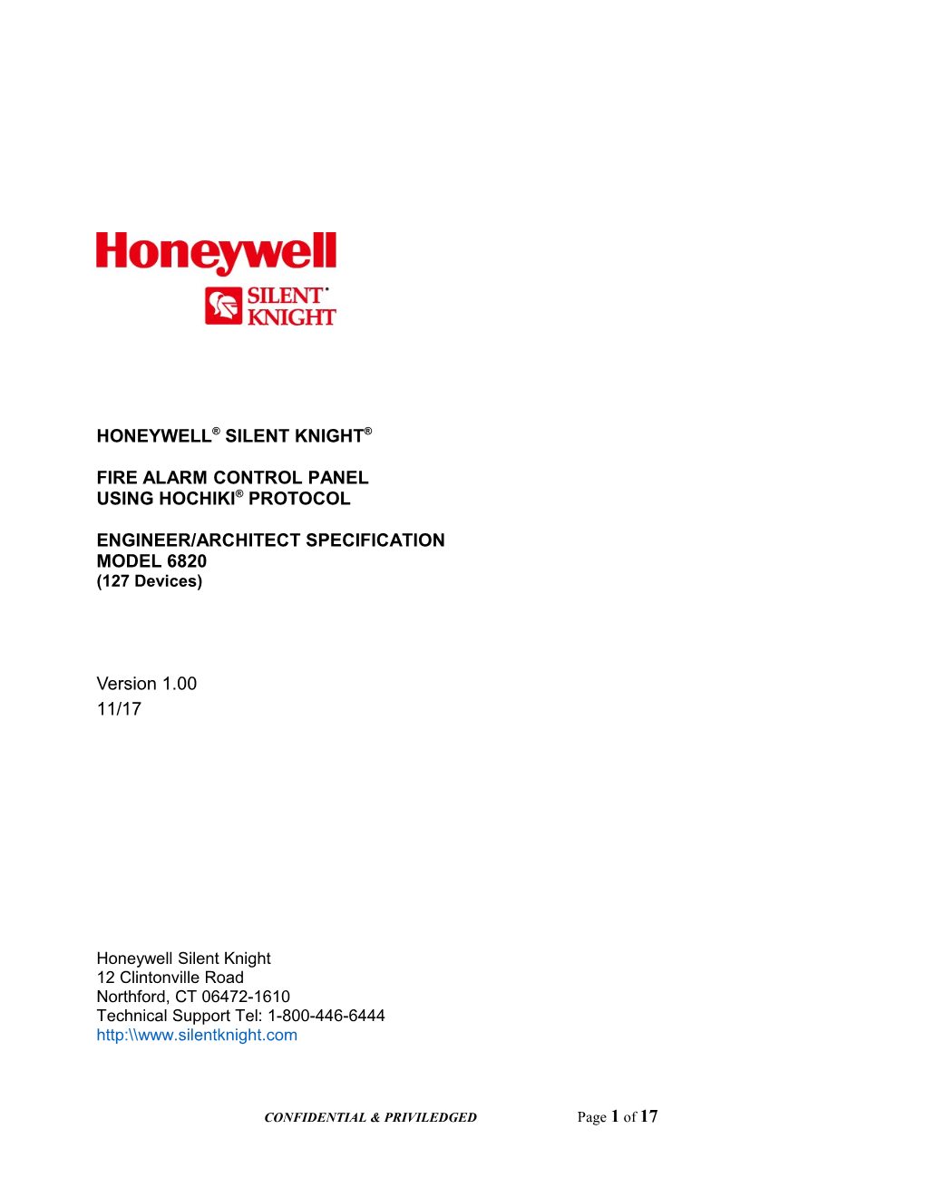 Honeywell Silent Knight