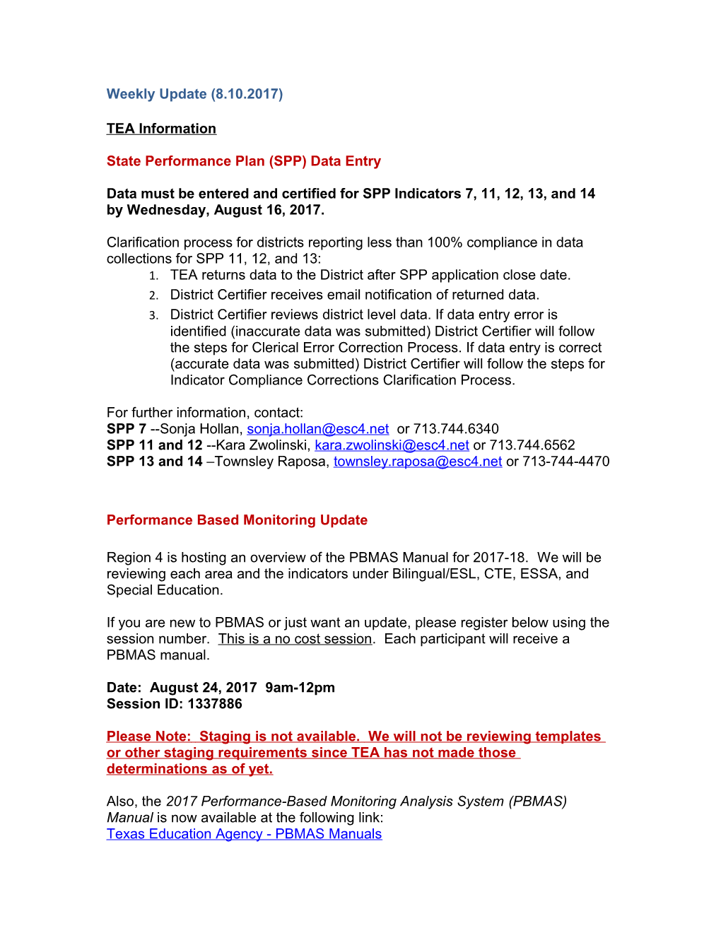 State Performance Plan (SPP) Data Entry