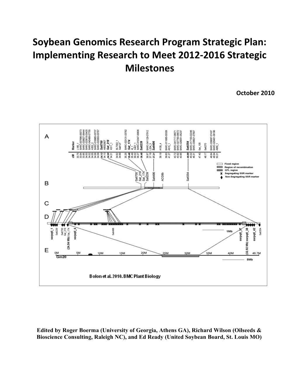 Soybean Genomics Strategic Plan - 2008 2012