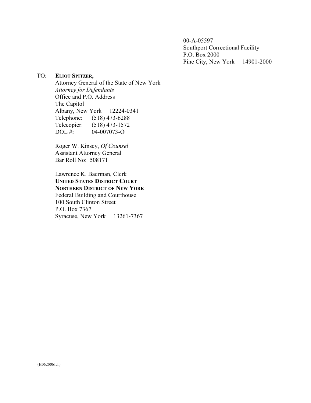 Trial - Proposed Witness List (H0620061.DOC;1)