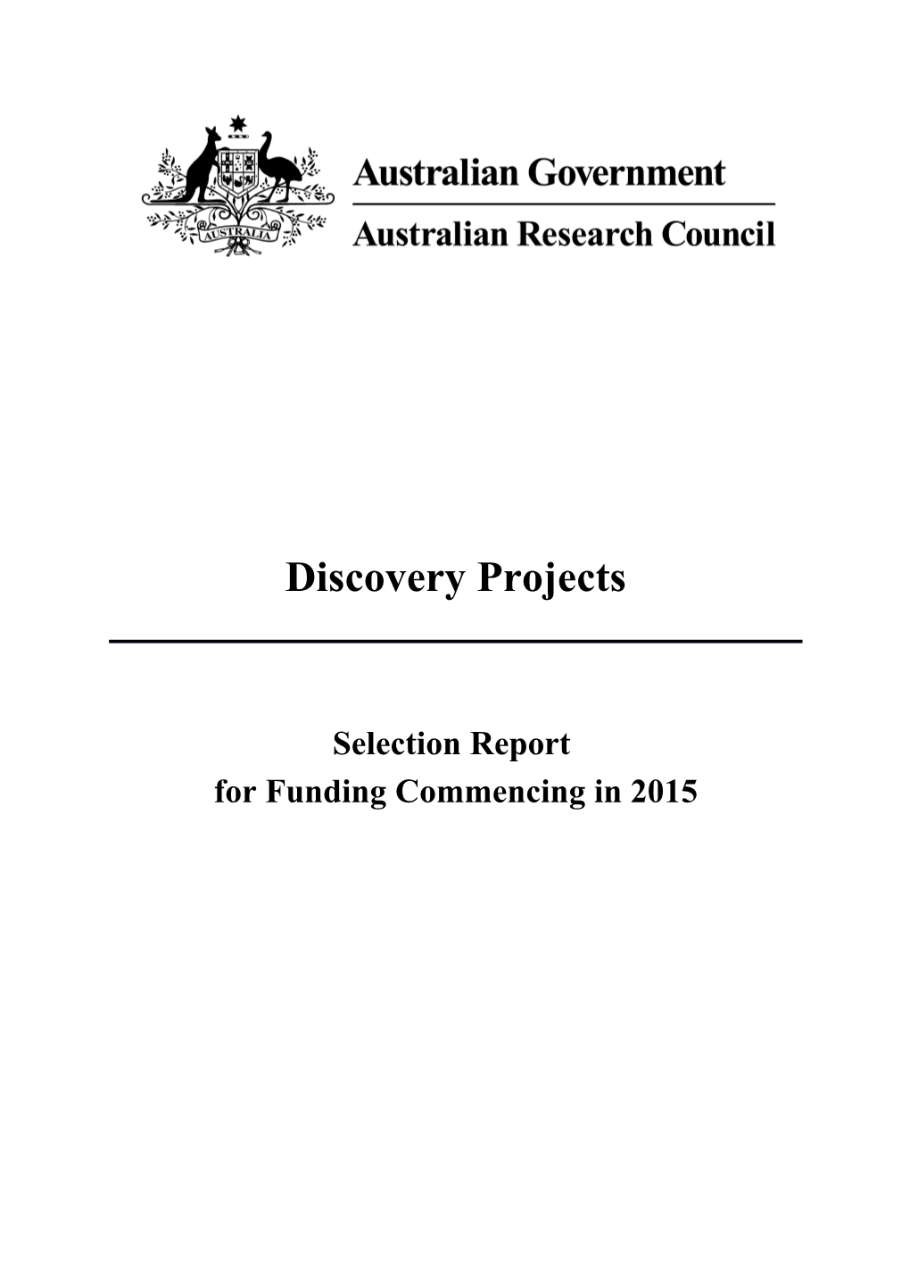 Discovery Projects