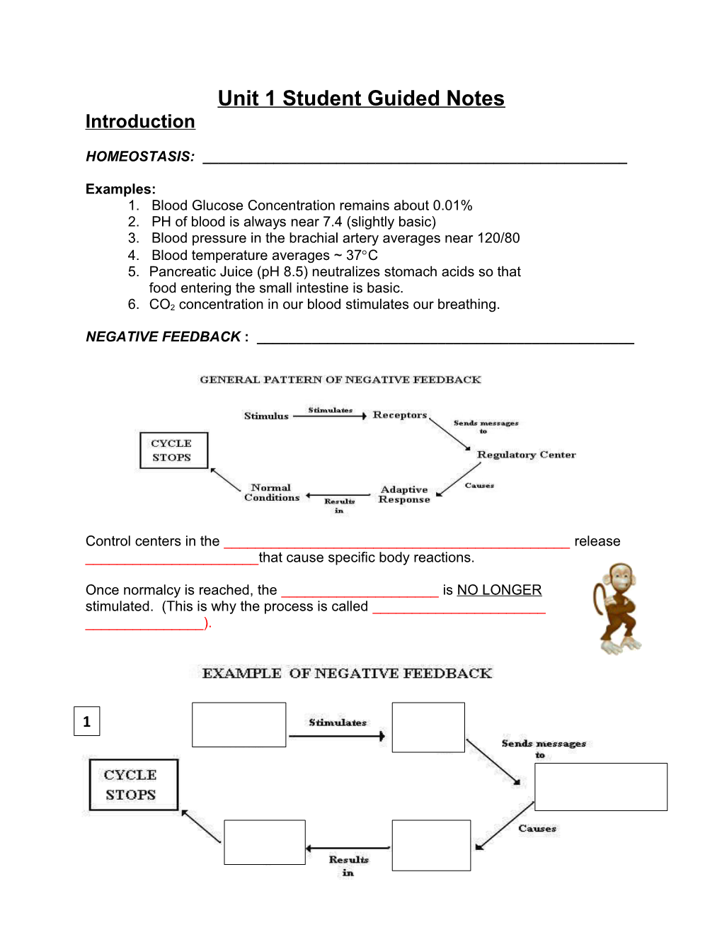 Unit 1 Student Guided Notes