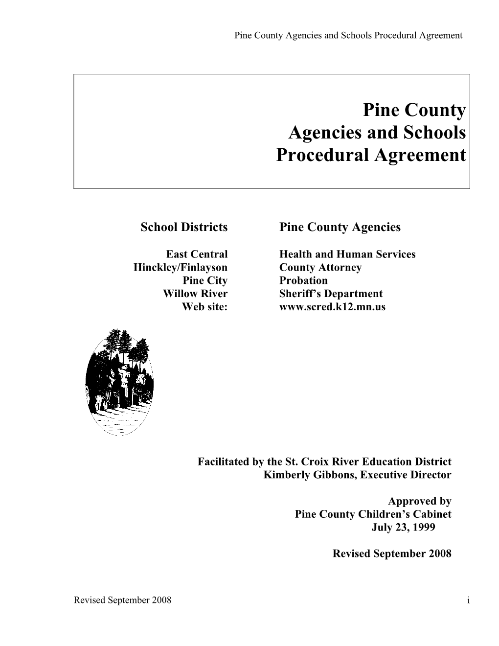 Pine County Agencies and School
