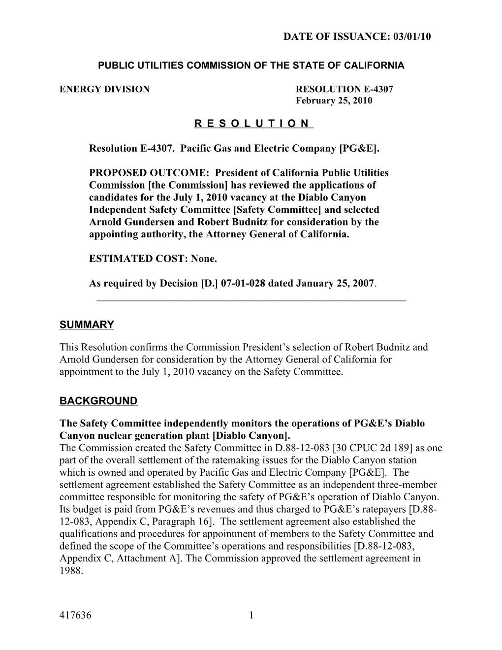 Public Utilities Commission of the State of California s54