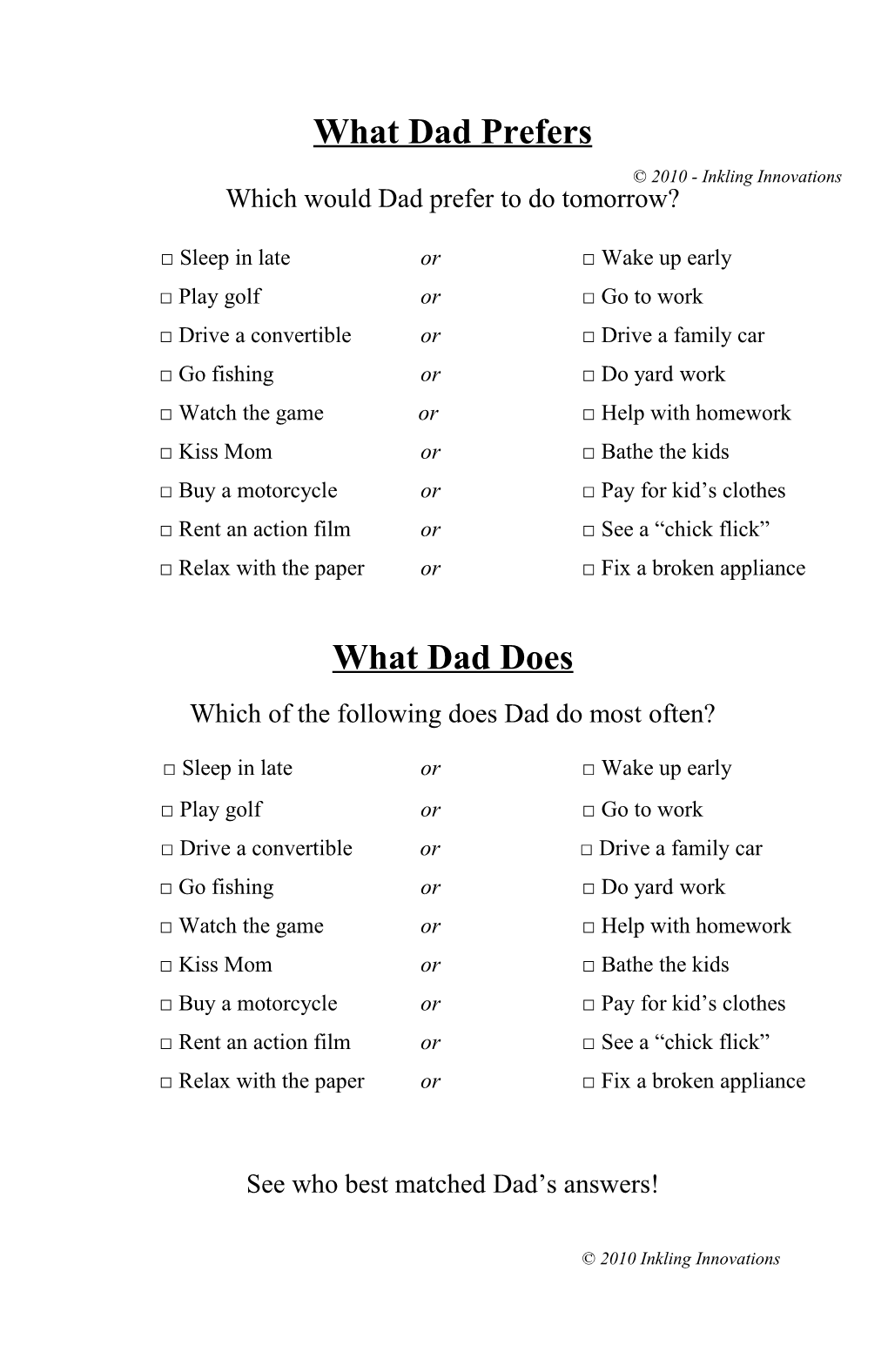 As a Mealtime Discussion Activity Celebrating Dad S Role