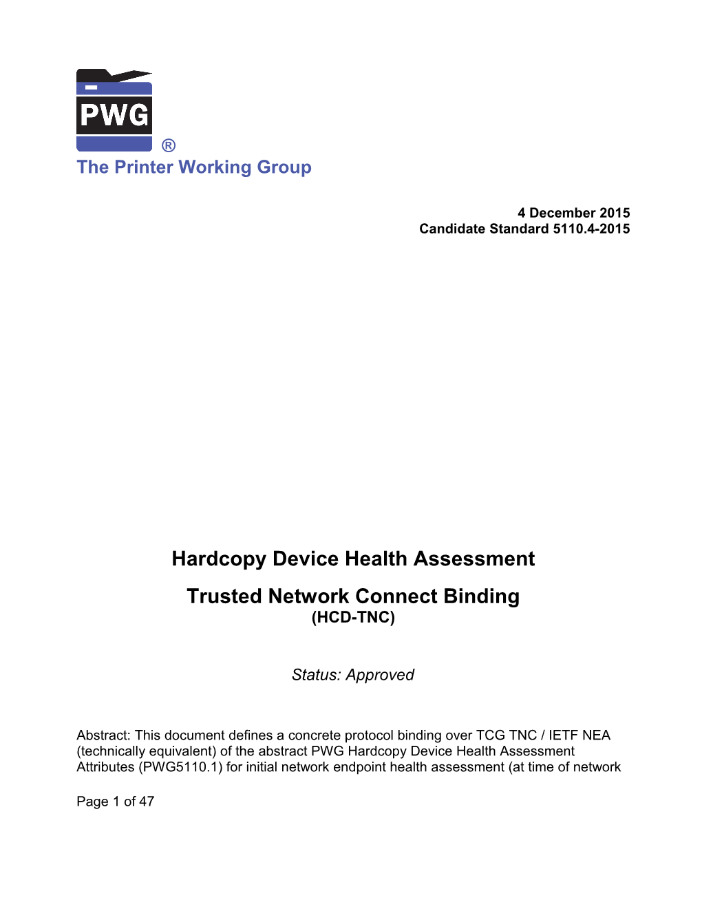 HCD Health Assessment TNC Binding (HCD-TNC)