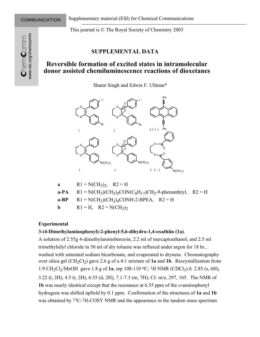 Supplementary Material (ESI) for Chemical Communications s2