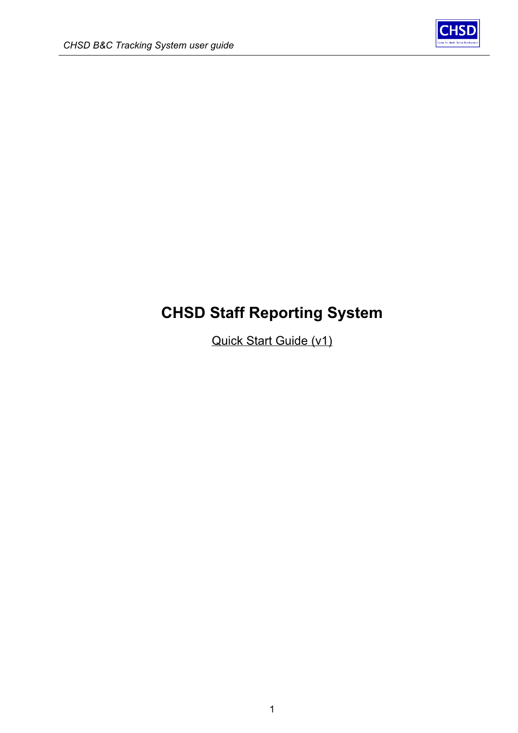 CHSD Staff Reporting System s1