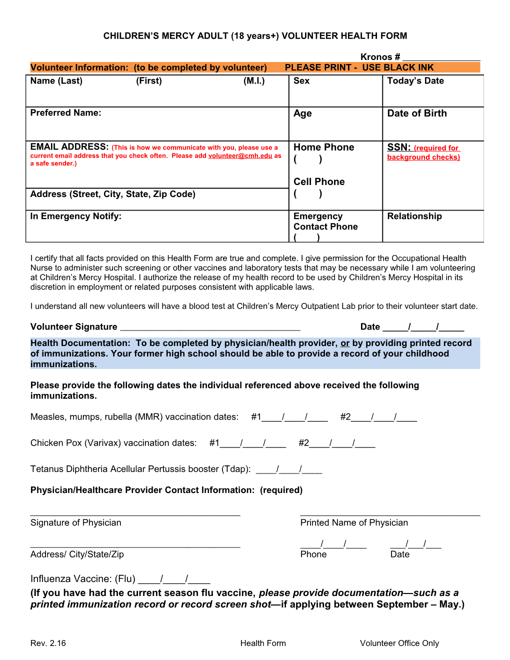 Healthconsent Form 18Yr Adult 1