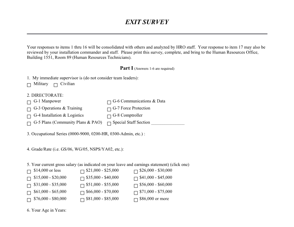 Part I (Answers 1-6 Are Required)