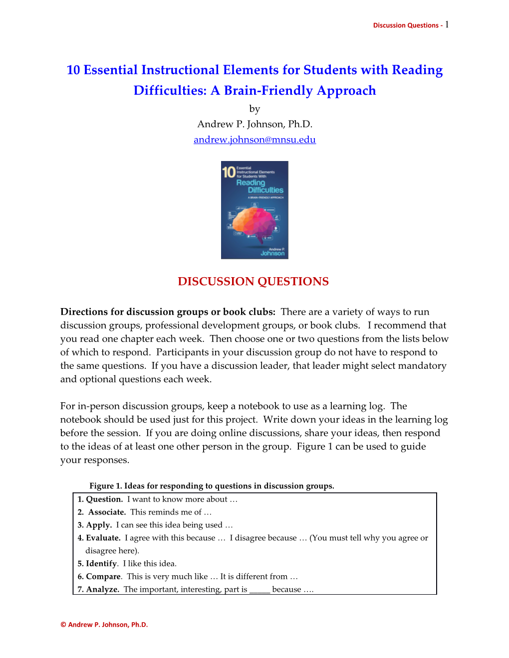 10 Essential Instructional Elements for Students with Reading Difficulties: a Brain-Friendly