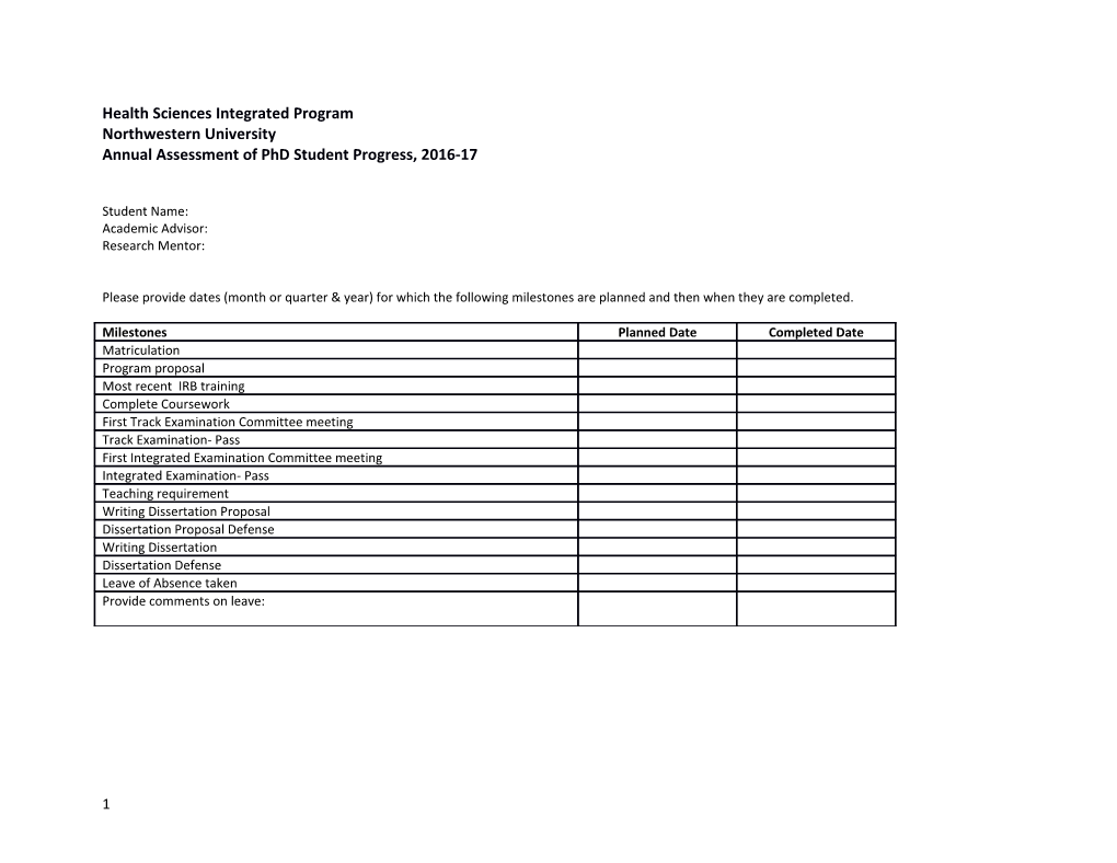 Health Sciences Integrated Program