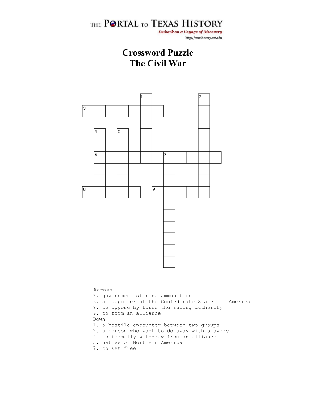 Crossword Puzzle