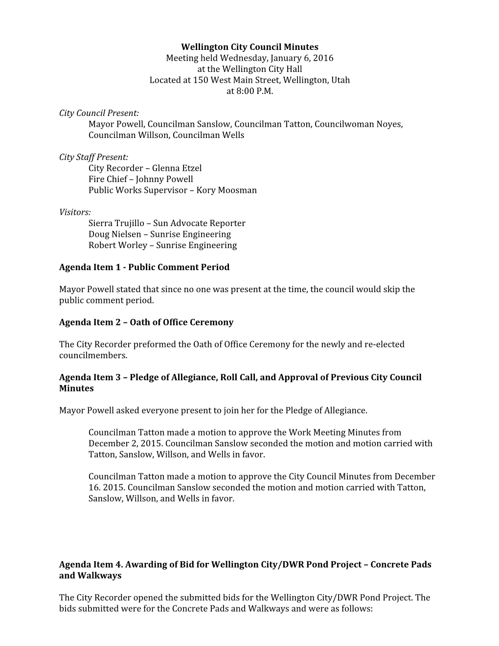 Wellington City Council Minutes s2