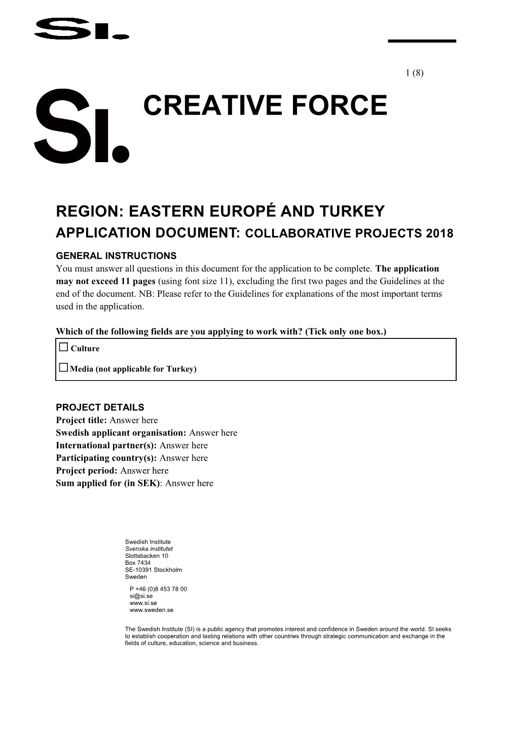 Region: Eastern Europé and Turkey