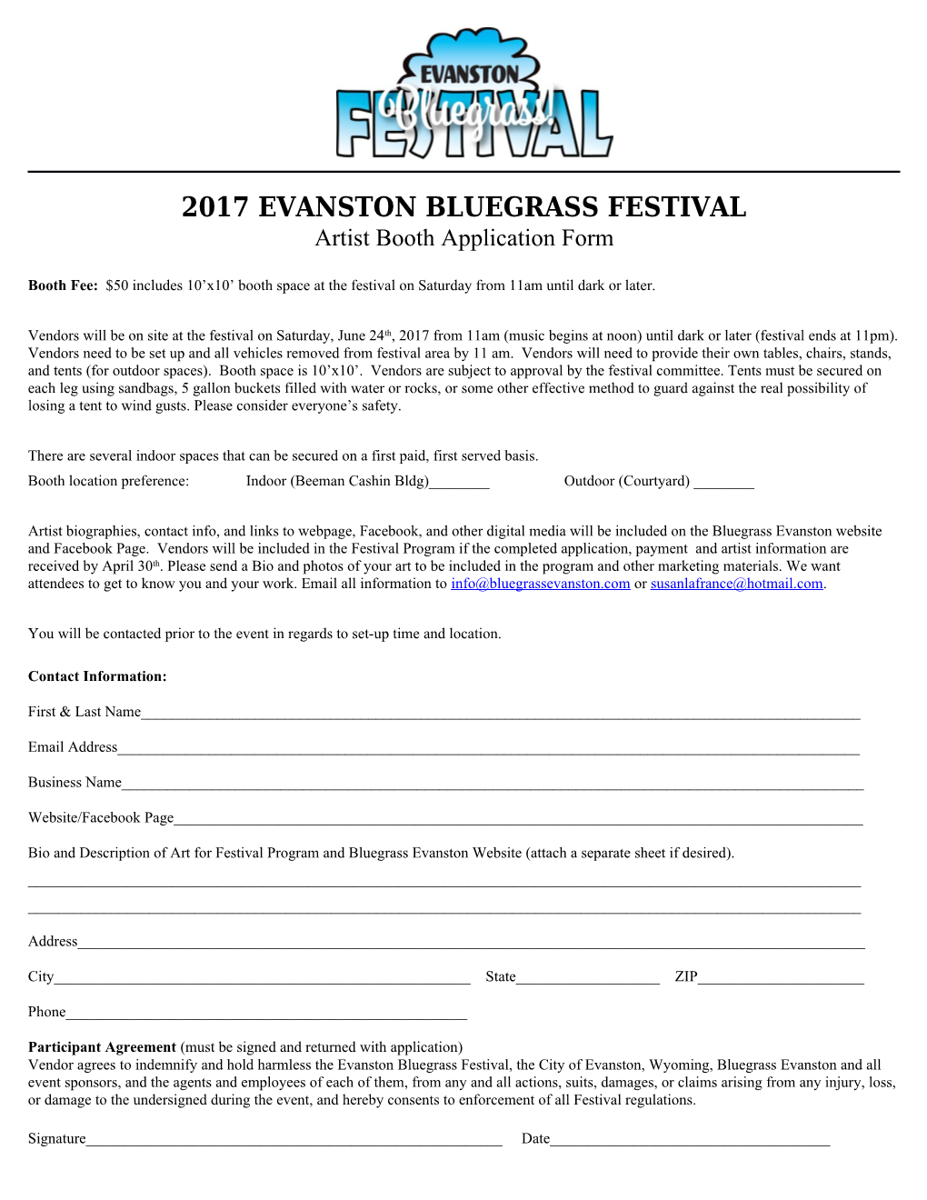 2017Evanston Bluegrass Festival