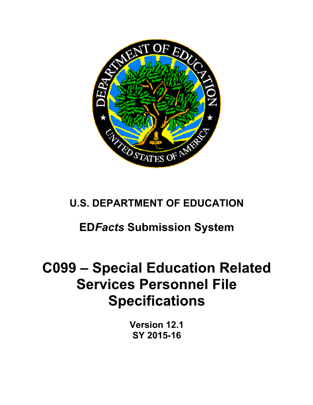 Special Education Related Services Personnel File Specifications (Msword)