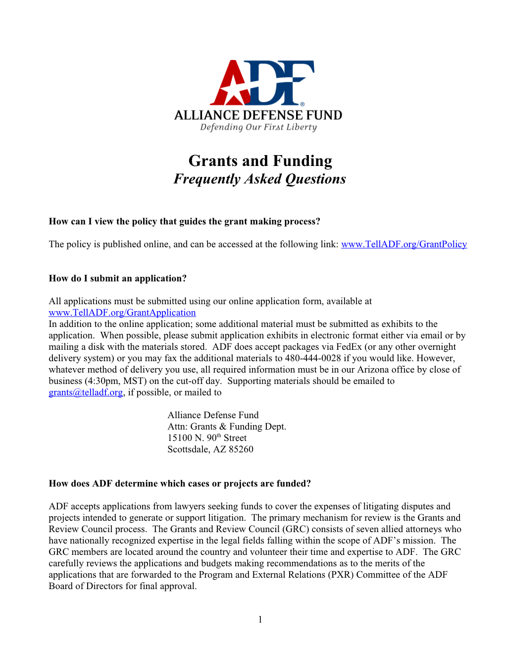 Grants and Funding FAQ S