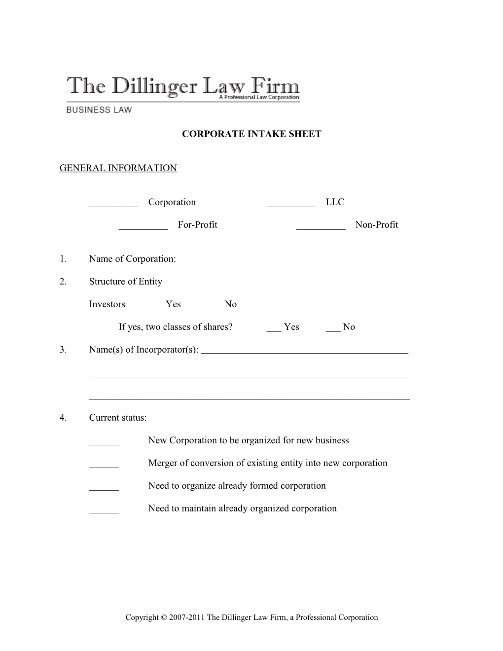 The Dillinger Law Firm
