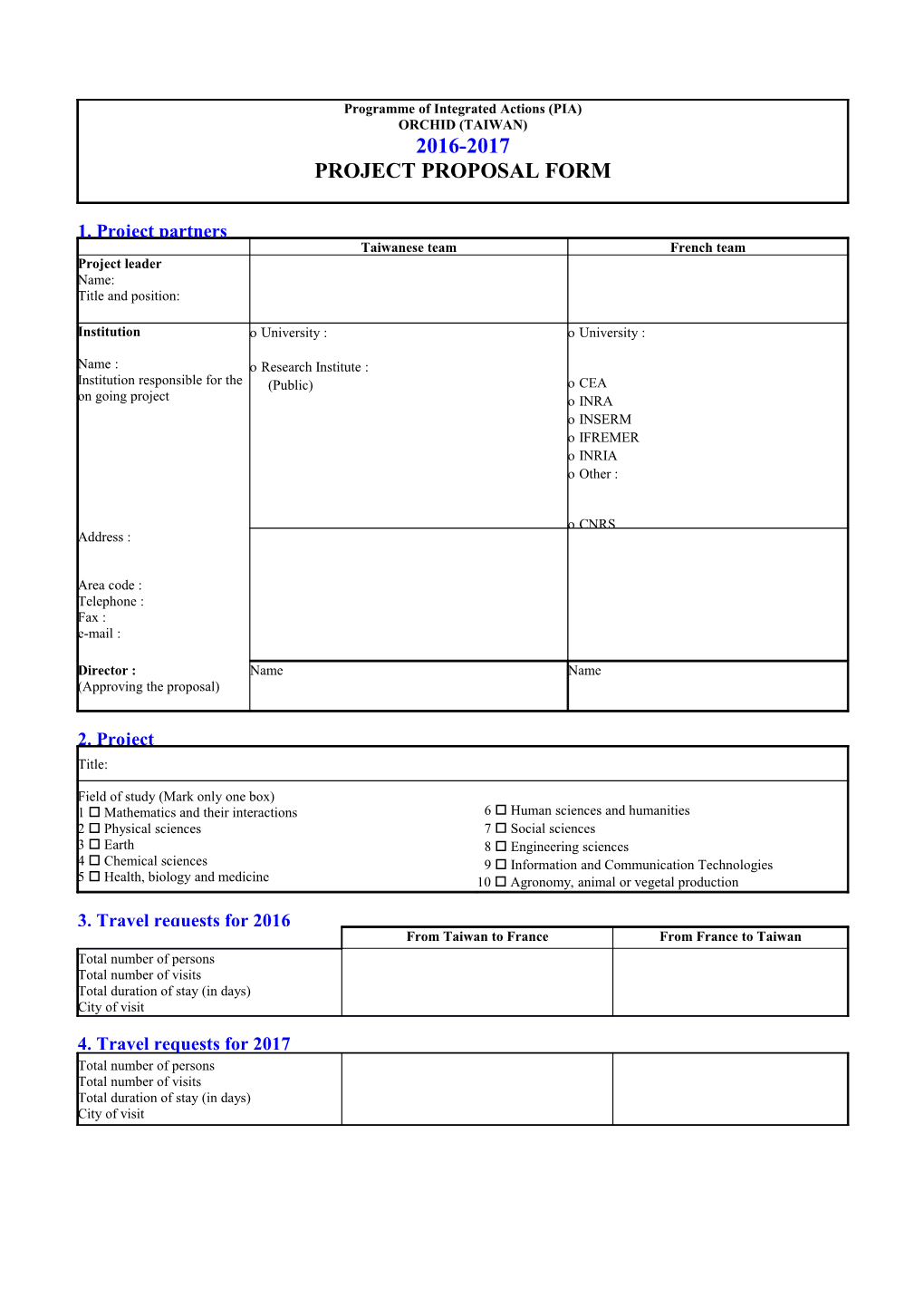 Programme of Integrated Actions (PIA)