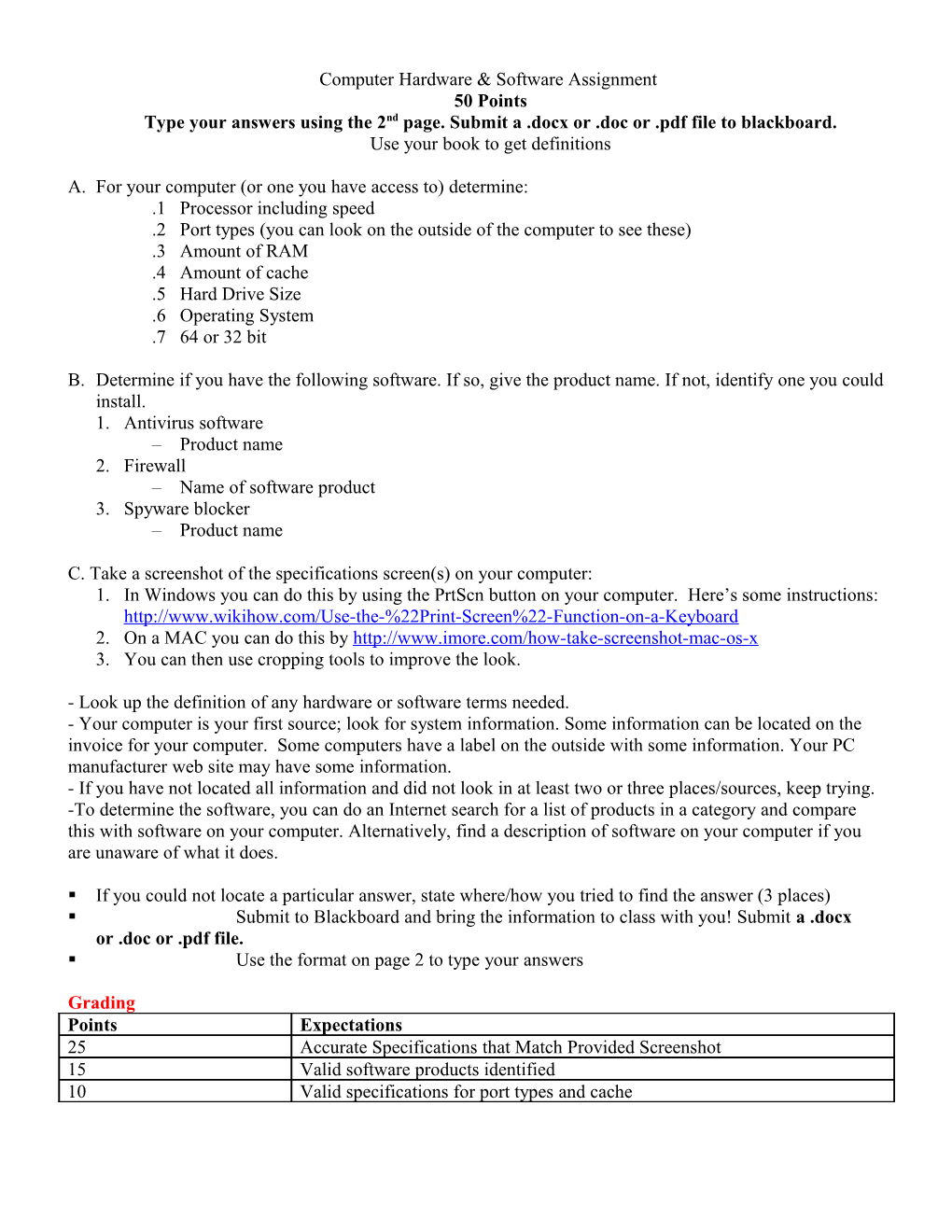 Inside the Computer Assignment Part 1