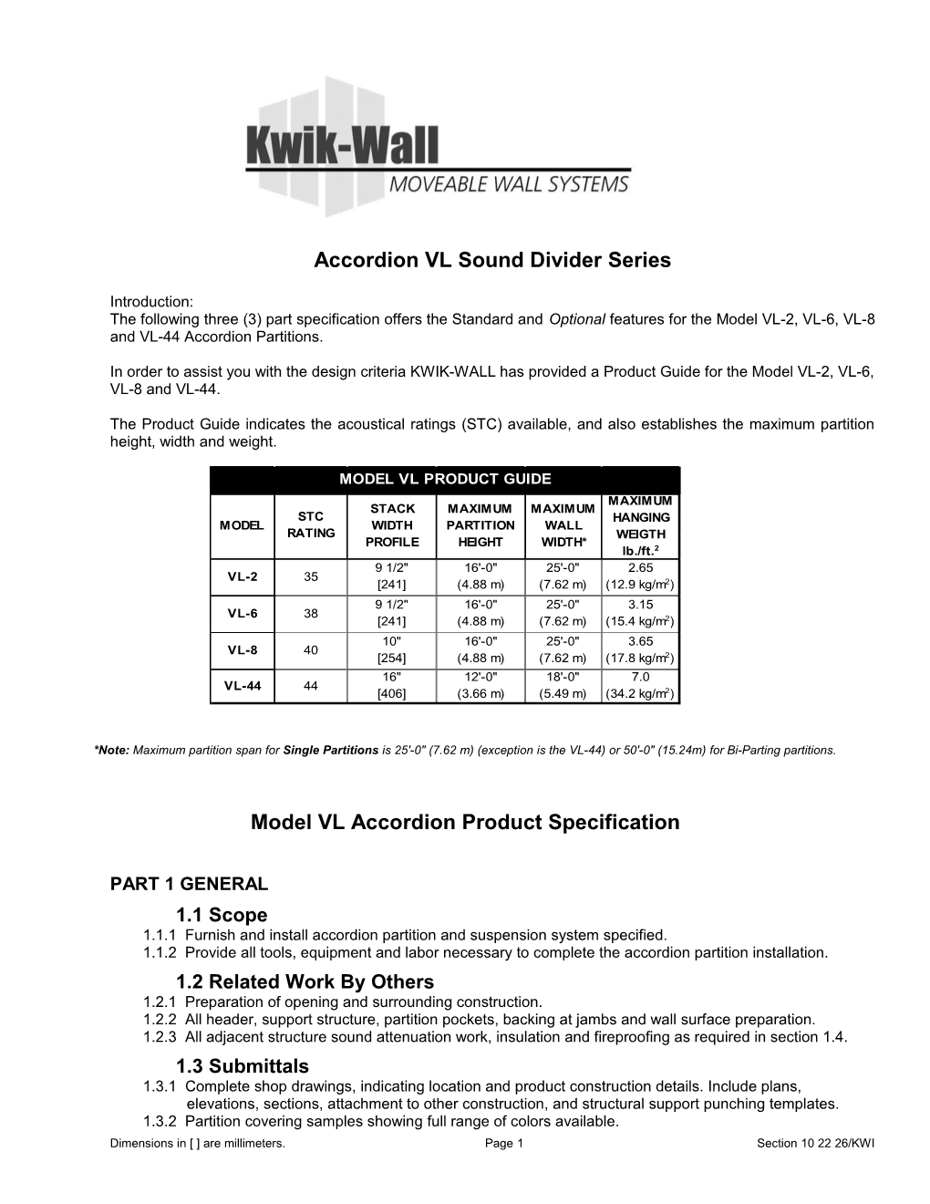 Part 1 General Specifications s3