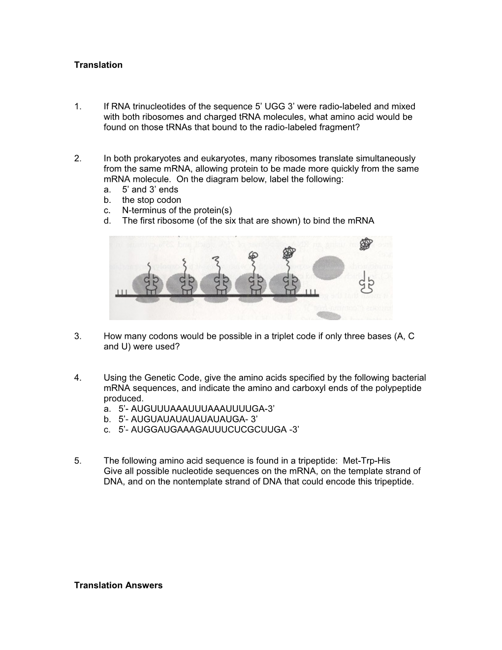 1.	Suppose the Nucleotide Composition of a DNA Virus Was Found to Be 30% G, 20% C, 20%