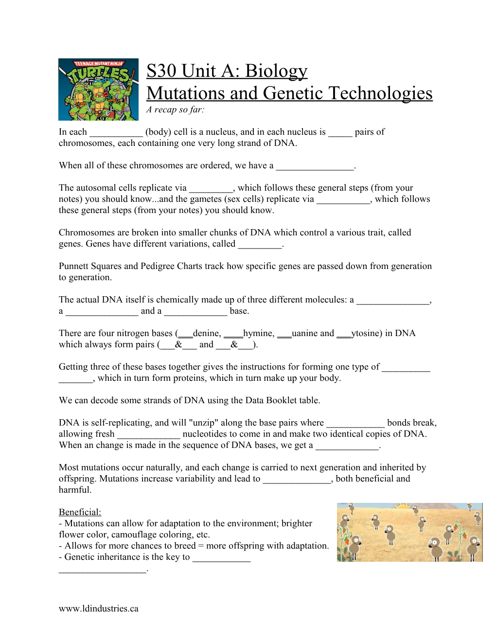 Mutations and Genetic Technologies