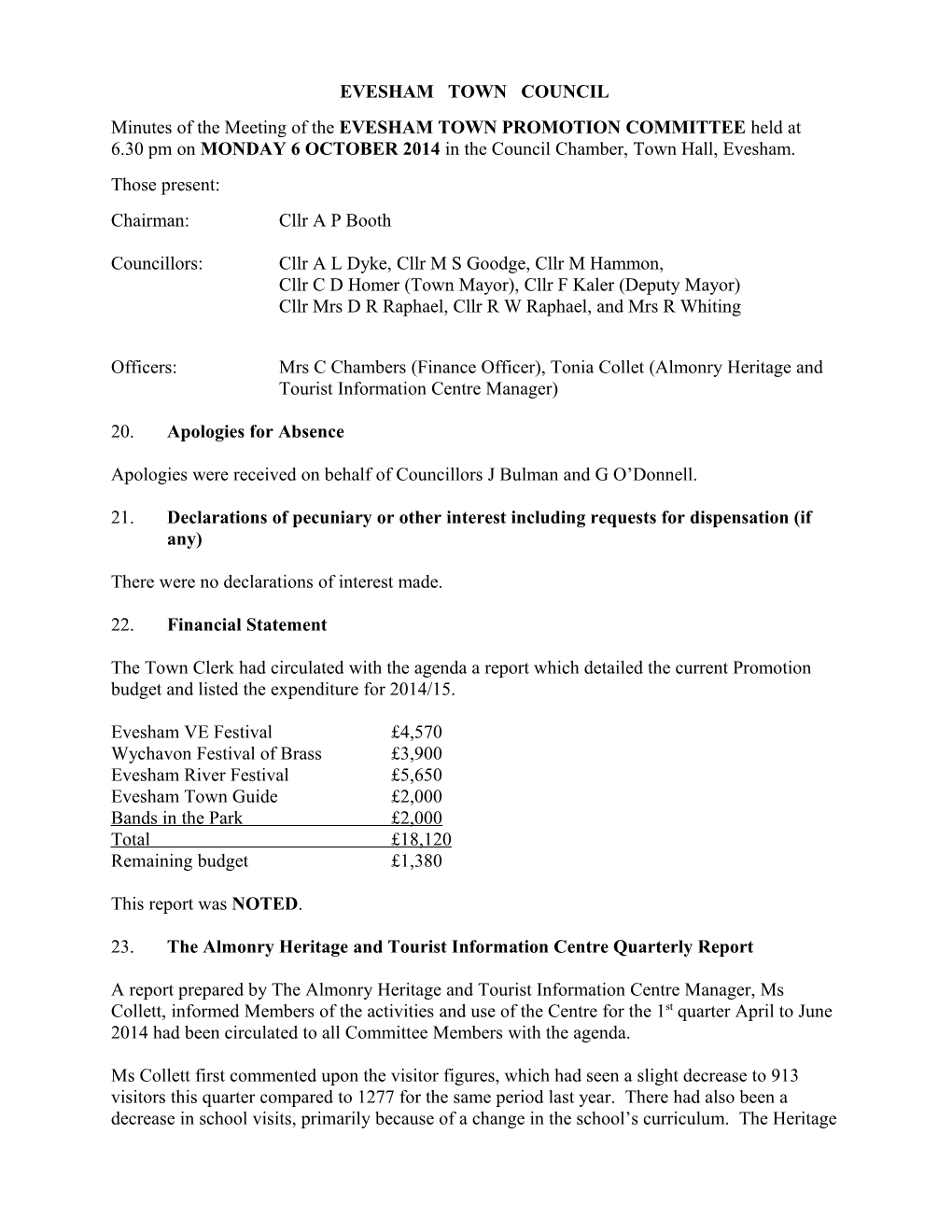 Evesham Town Council