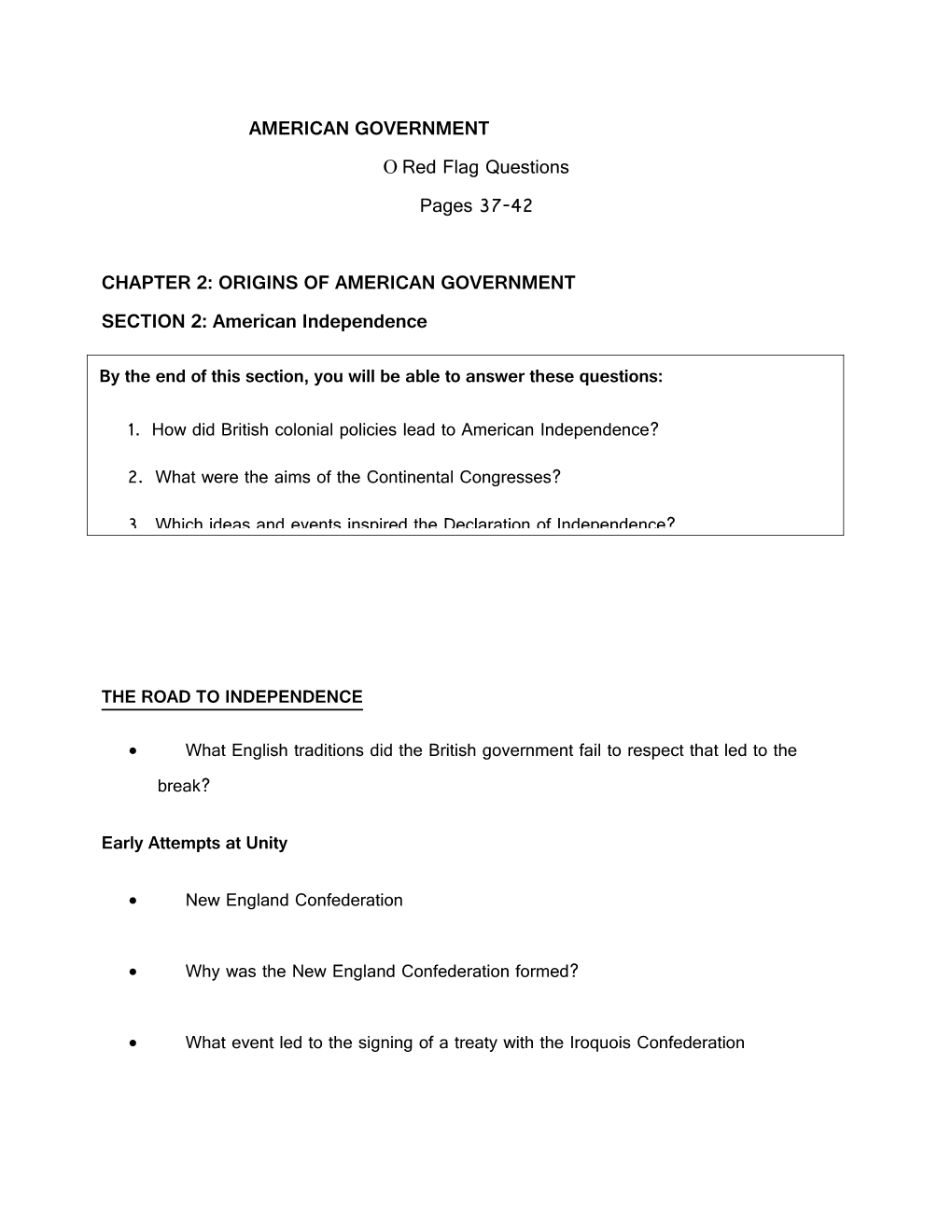 Chapter 2: Origins of American Government s1