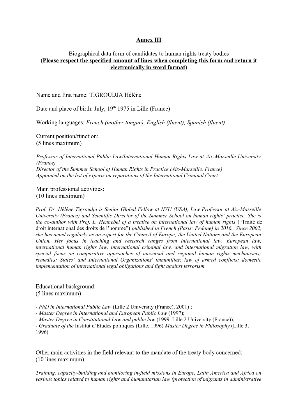 Biographical Data Form of Candidates to Human Rights Treaty Bodies s2