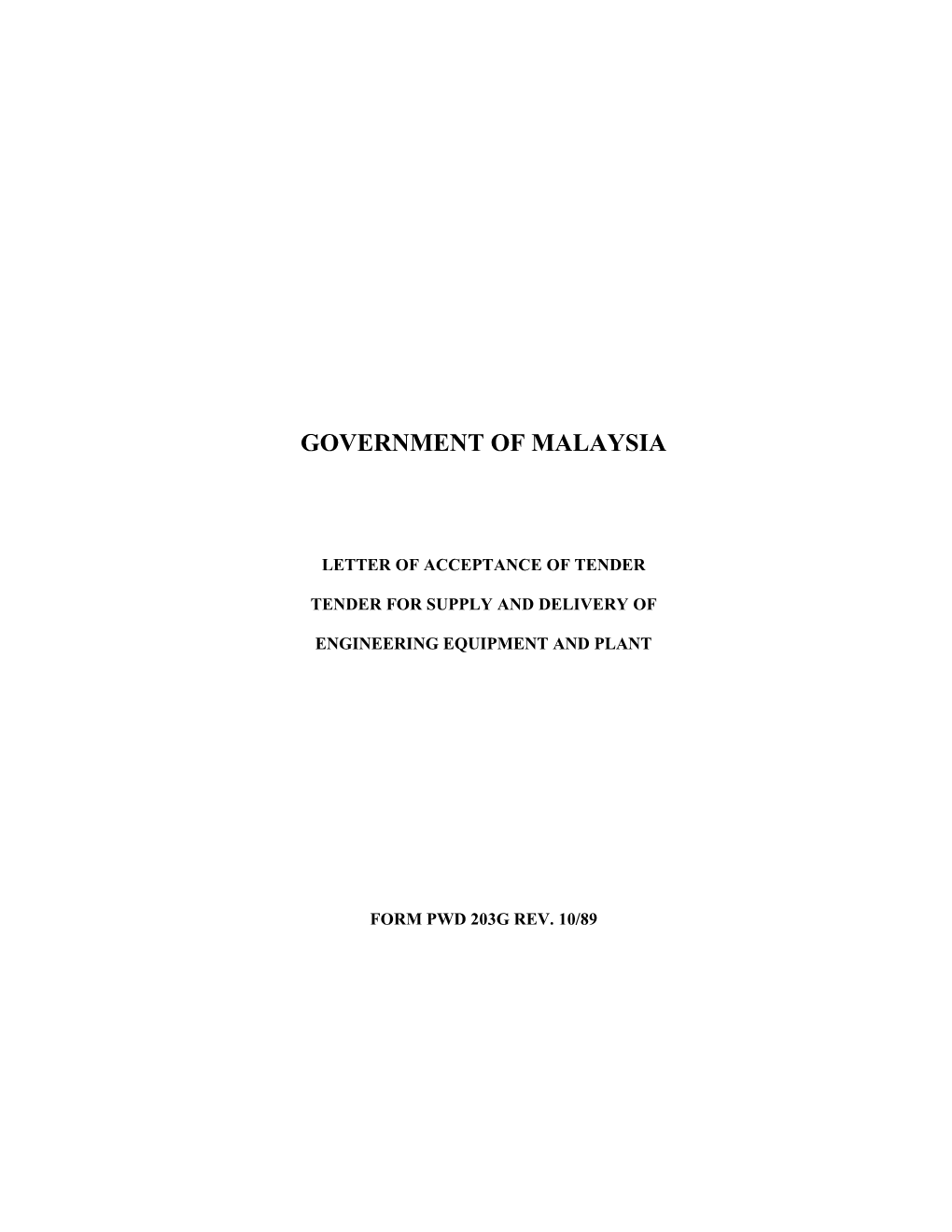 Government of Malaysia