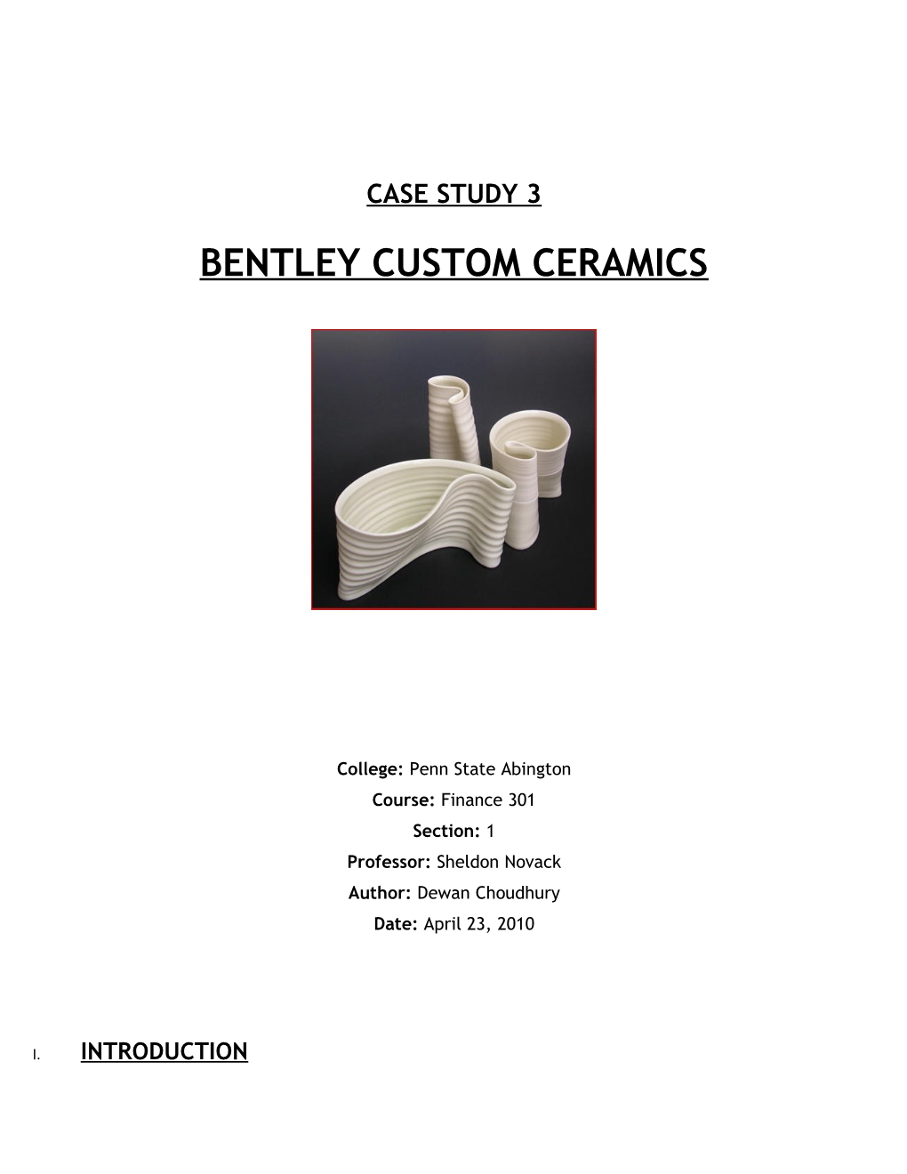 Bentley Custom Ceramics