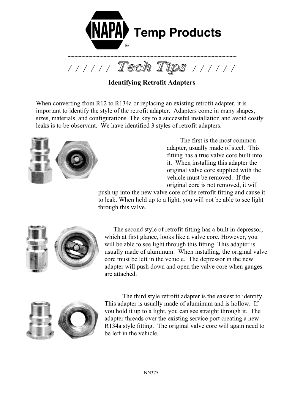 Identifying Retrofit Adapters