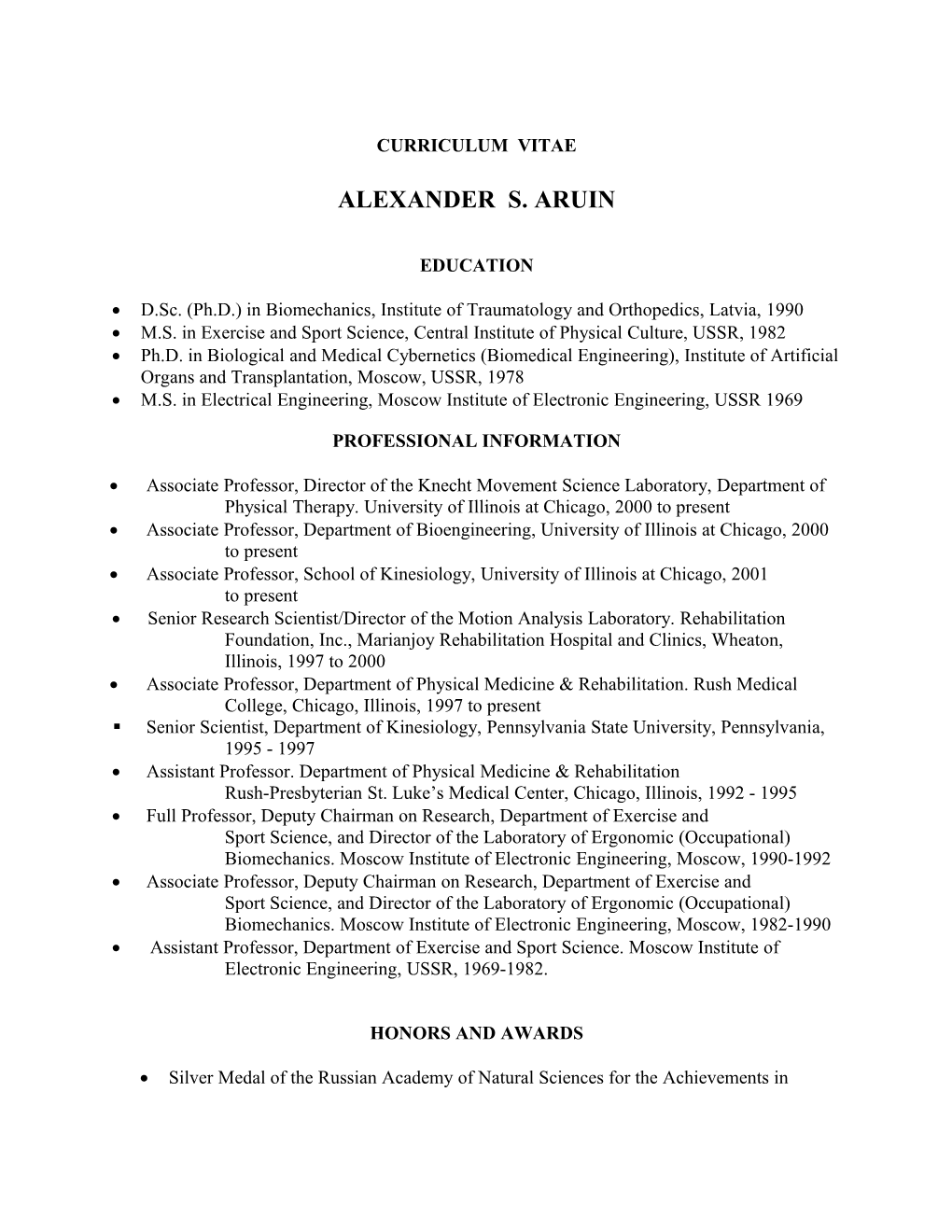 ALEXANDER S. ARUIN Page 22