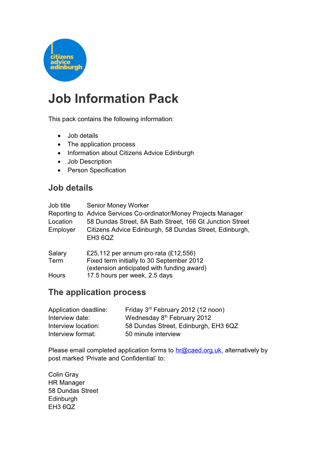 Job Information Pack s1