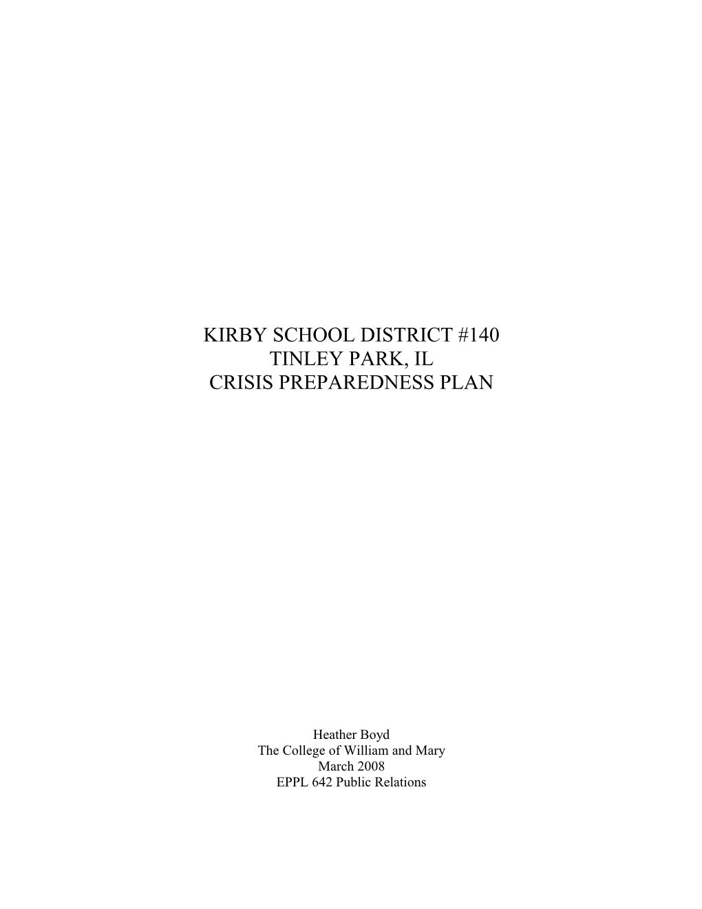 Kirby School District #140