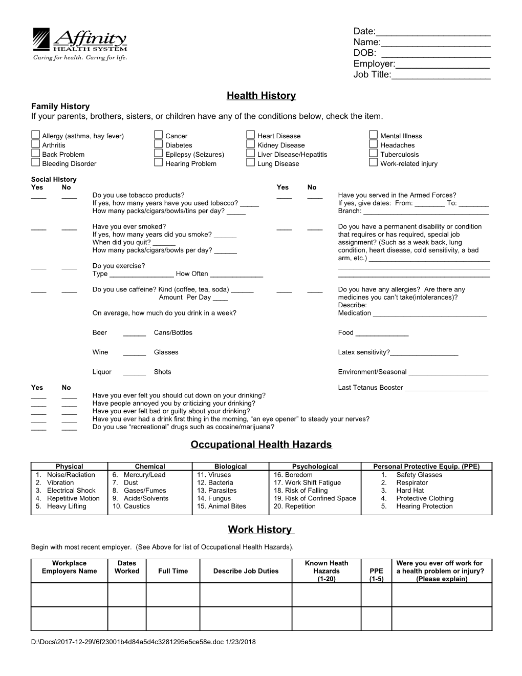 Allergy (Asthma, Hay Fever) Cancer Heart Disease Mental Illness