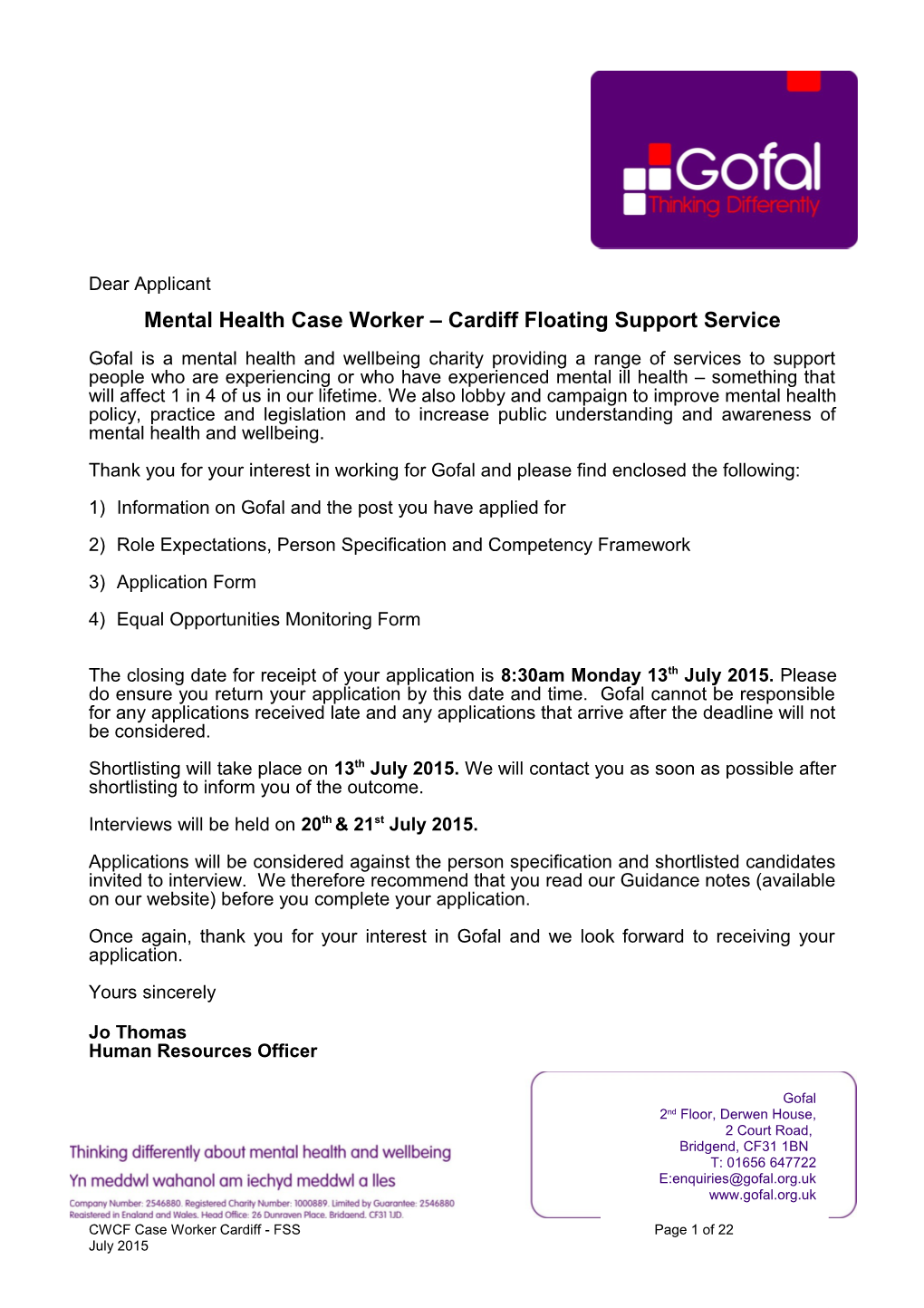 Mental Health Case Worker Cardifffloating Support Service