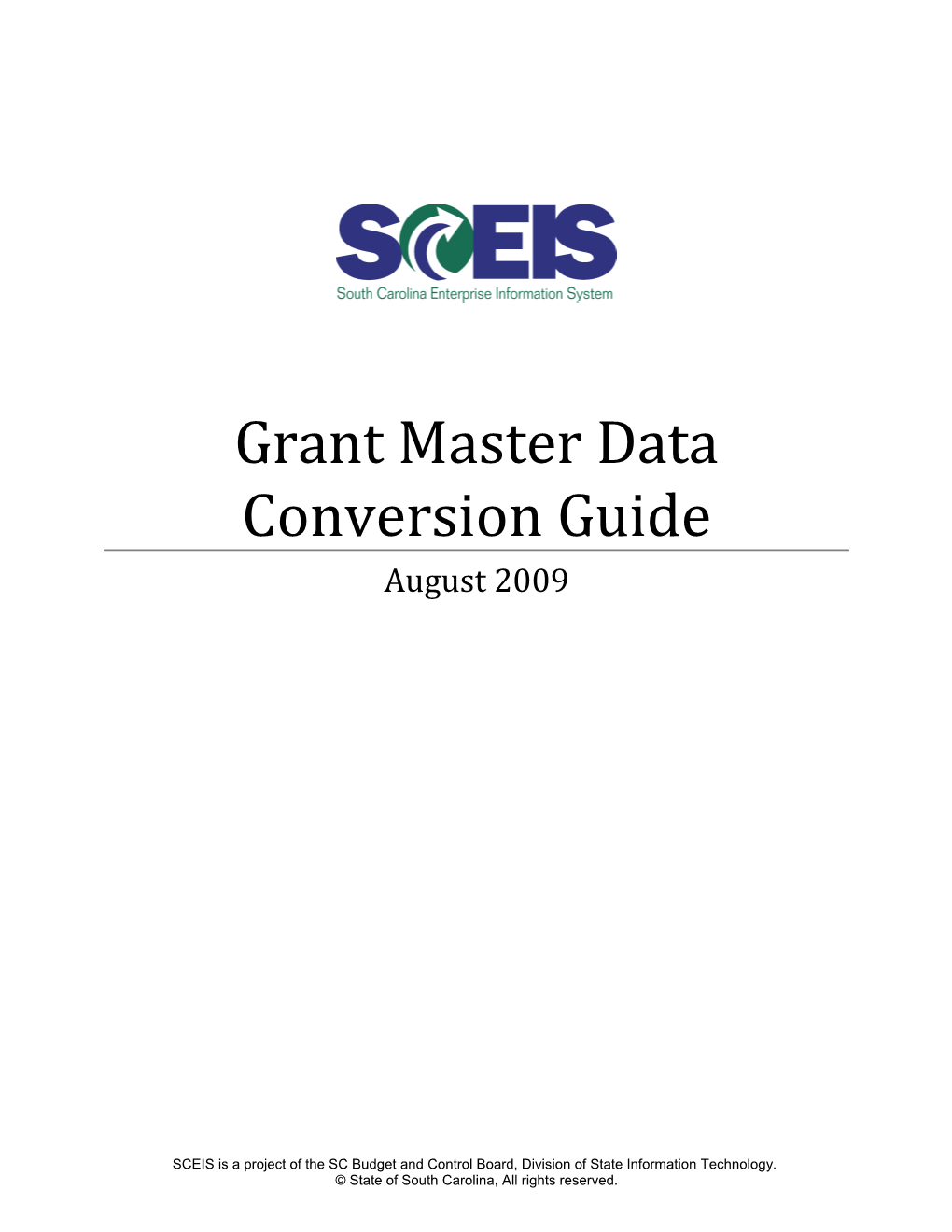 Grant Master Data Conversion Guide
