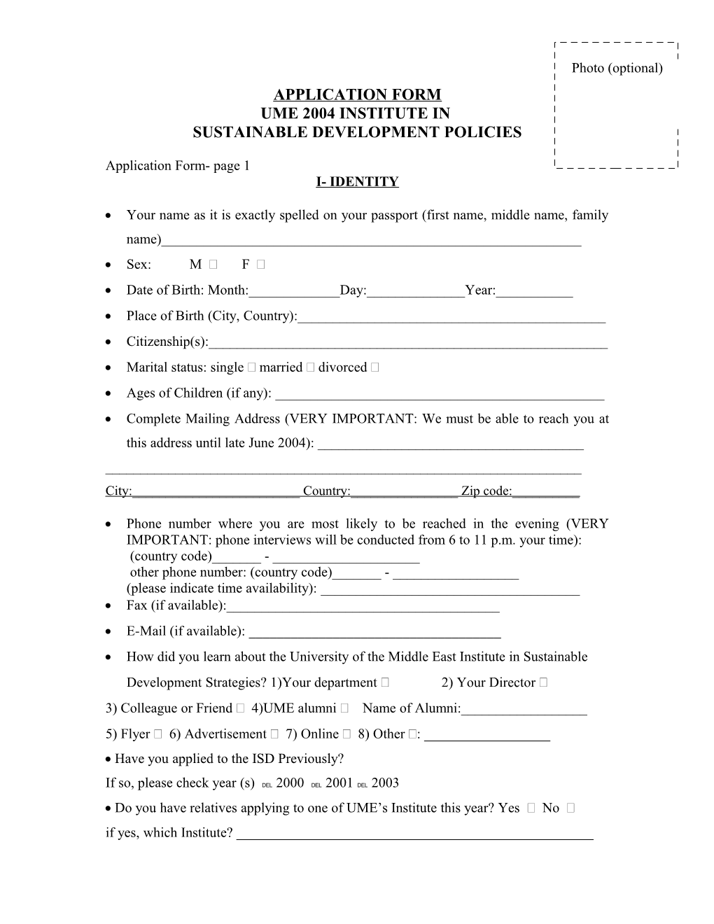 Application Form s47