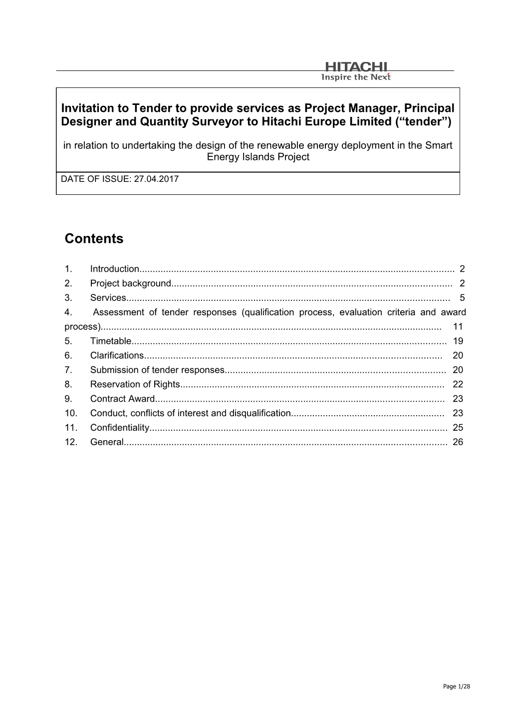 4. Assessment of Tender Responses (Qualification Process, Evaluation Criteria and Award