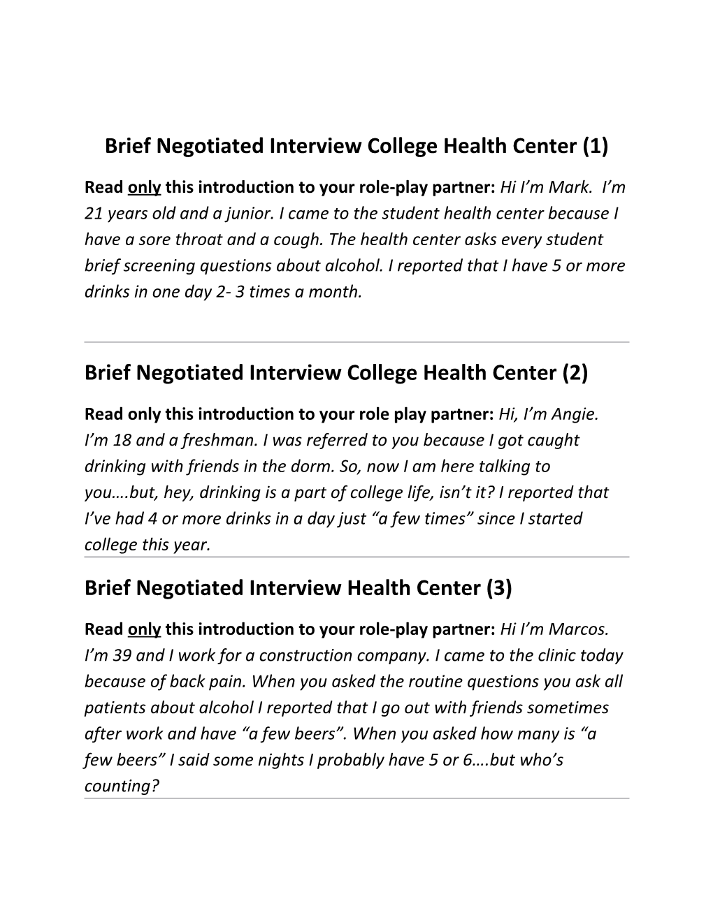Brief Negotiated Interview College Health Center (1)