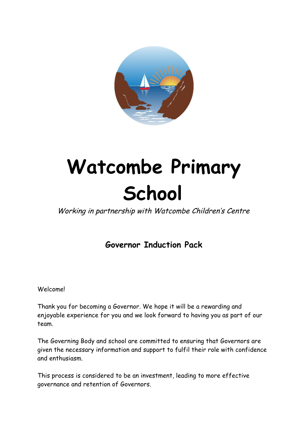 Working in Partnership with Watcombe Children S Centre