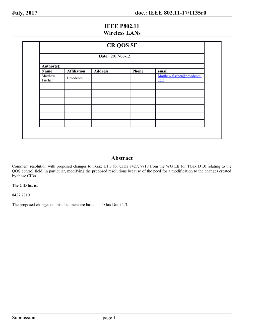 IEEE P802.11 Wireless Lans s153